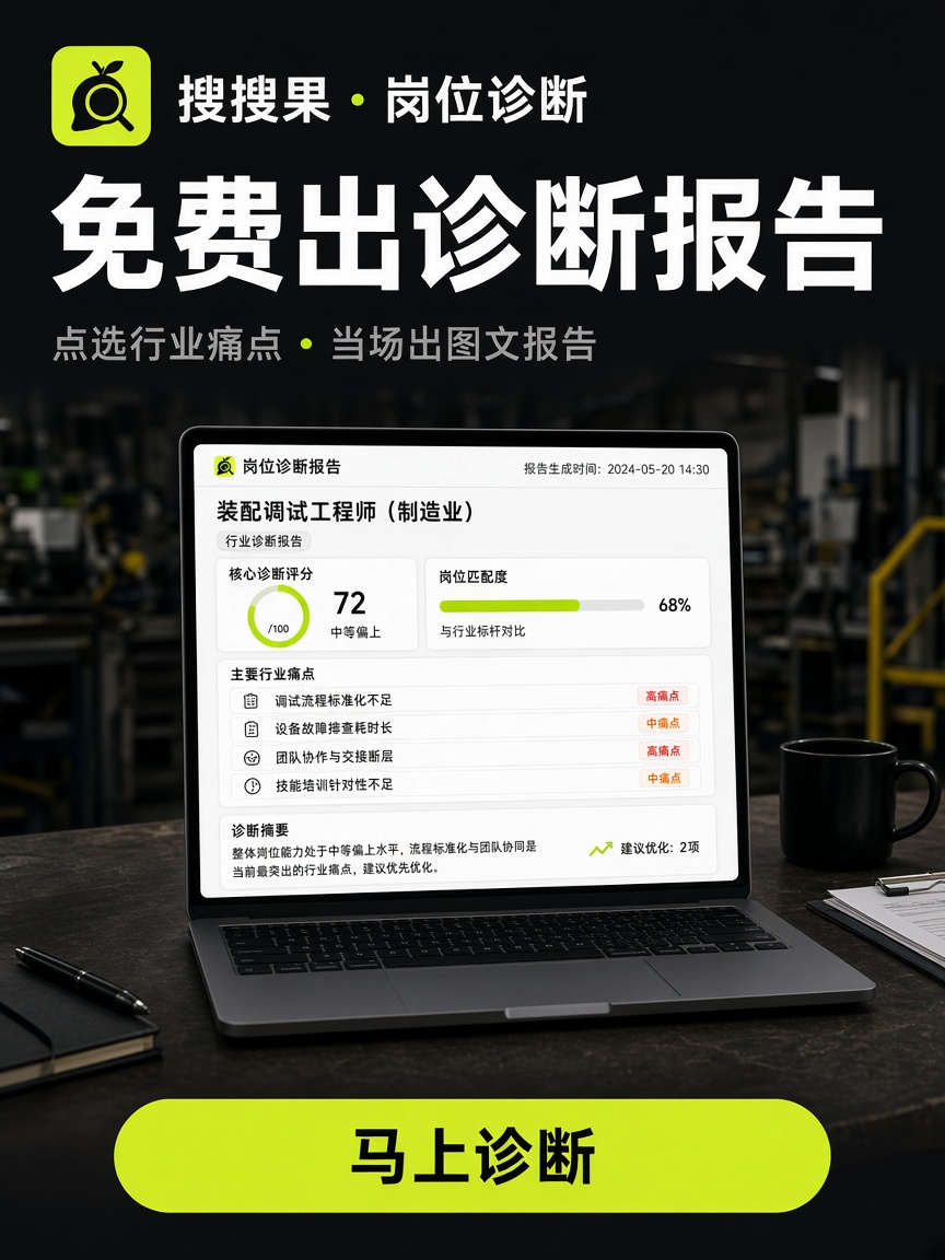 免费出诊断报告 · 岗位诊断